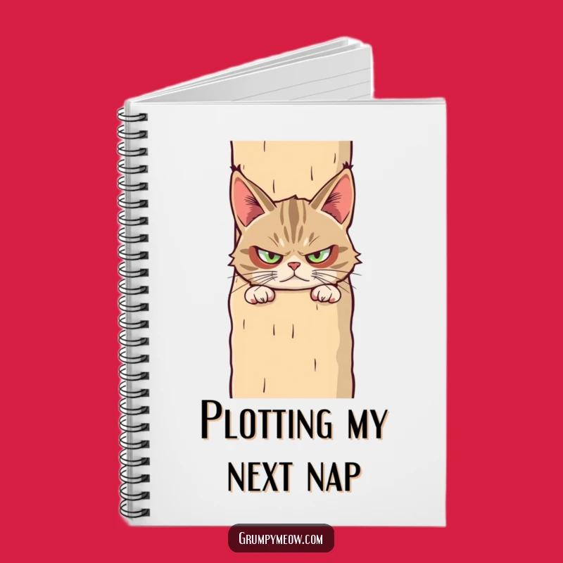 Funny Grumpy Cat Suspicious Notebook - Jot Down Your Doubts! Great Funny Gift!