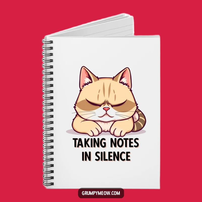 Funny Grumpy Cat Notebook - Journaling Secret Surveillance