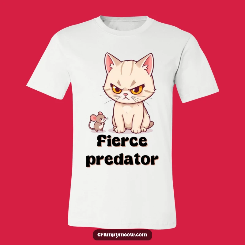 Funny Cat Stern Toy T-Shirt: Hilarious Apparel for Cat Lovers, Serious Business