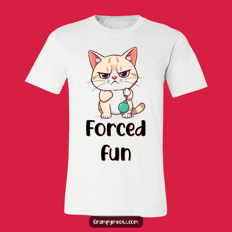 Funny Grumpy Cat T-Shirt: Unimpressed and Swatting, a Hilarious Gift!