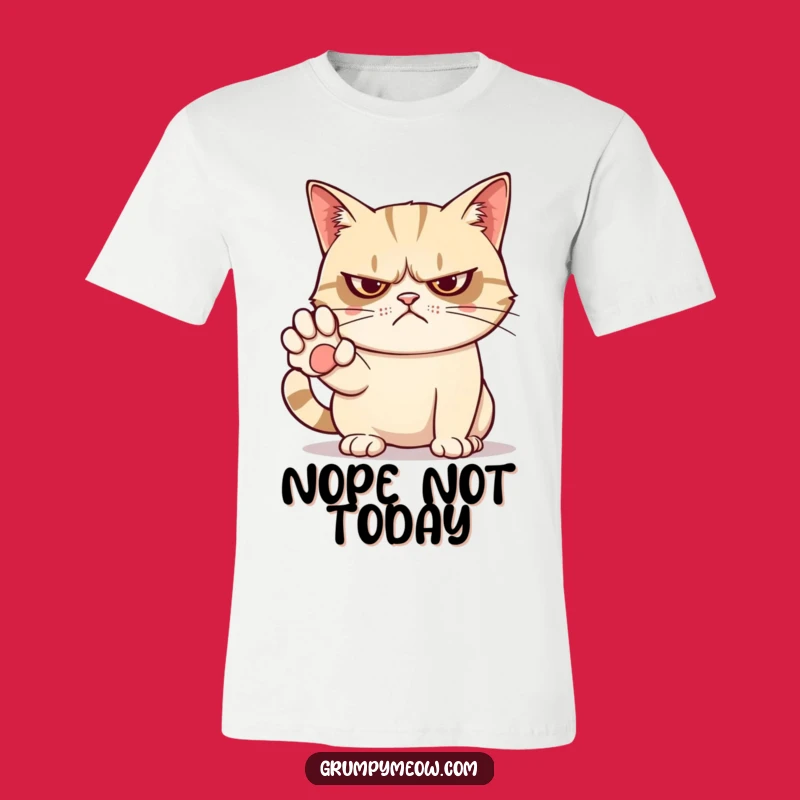 Funny Grumpy Cat No T-Shirt: Sassy Character for a Humorous Gift
