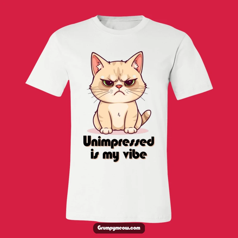 Funny Grumpy Cat Shiny Object T-Shirt: Unimpressed Cat Tee