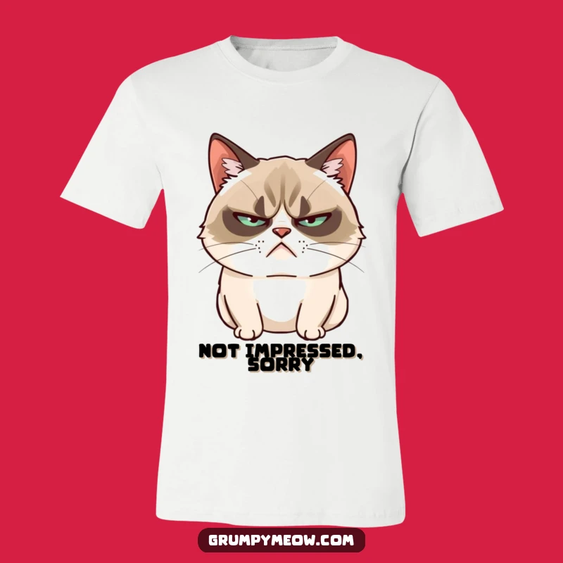 Funny Grumpy Cat Tee - Slow Blink Attitude, Sarcastic Funny Gift for Cat Fans