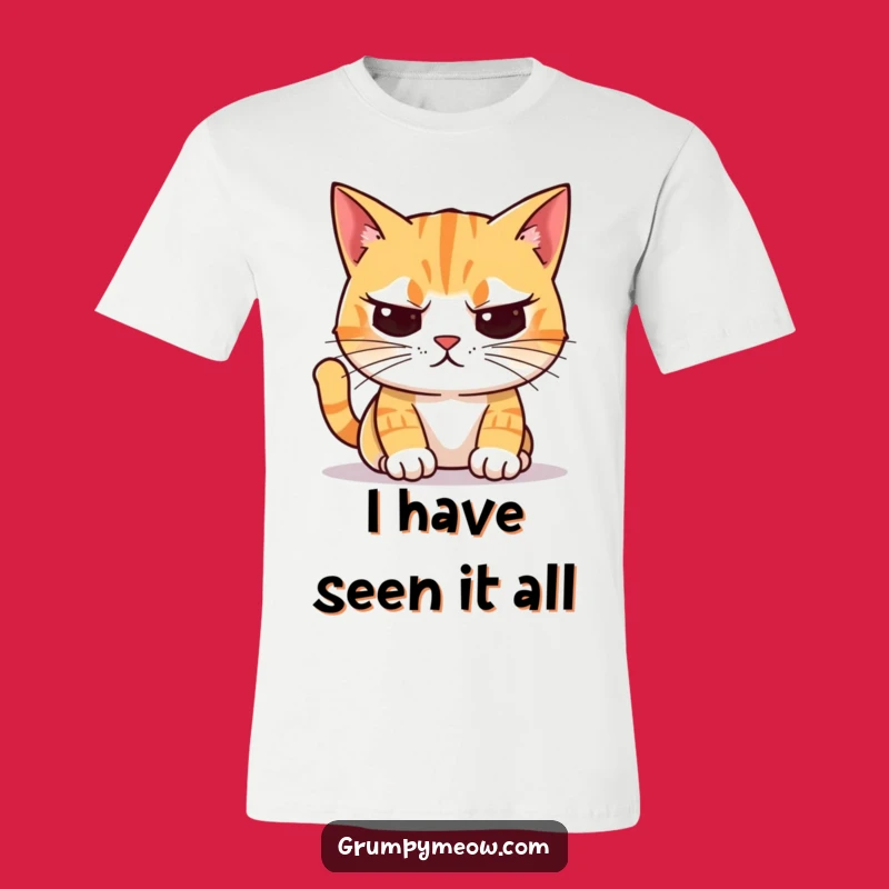 Funny Unimpressed Cat T-Shirt: Wear Your Judgmental Feline Attitude