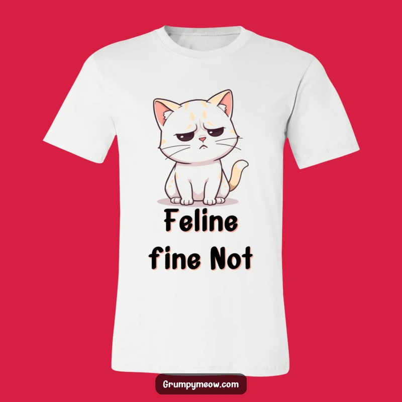 Funny Unimpressed Cat Tail Flick T-Shirt - Annoyed Feline Tee Gift