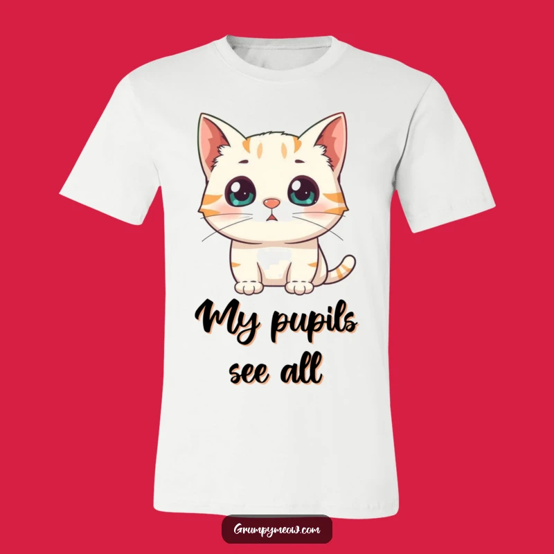 Funny Surprised Cat T-Shirt: Wear Your Wide-Eyed Shock