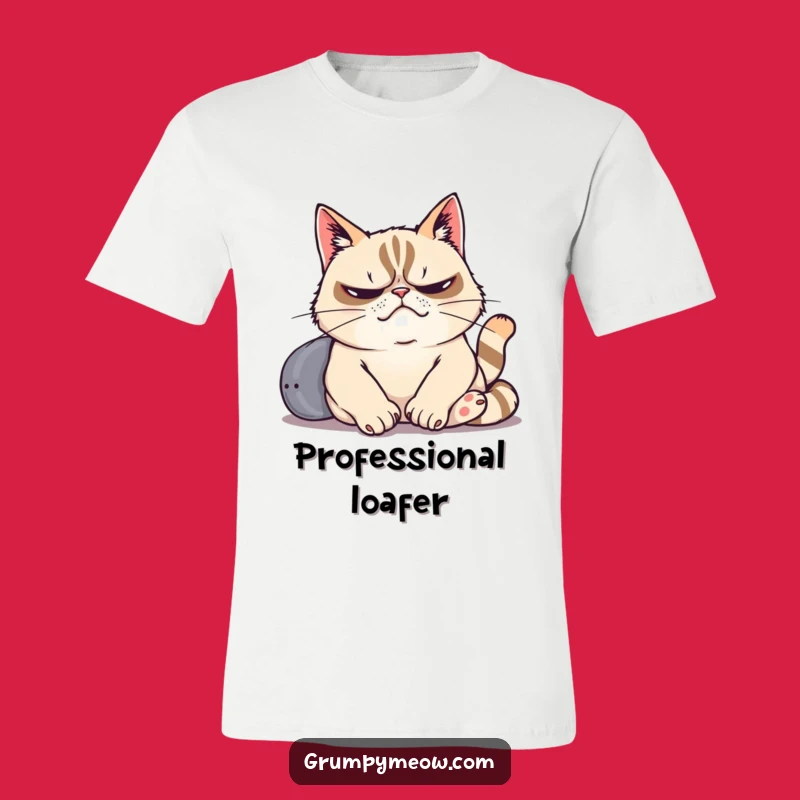 Funny Grumpy Cat Lazy Sigh T-Shirt - Ultimate Comfort & Hilarious Gift