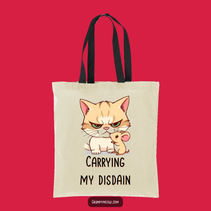 Funny Grumpy Cat Shopping Tote - Chic & Hilarious Gift for Errands
