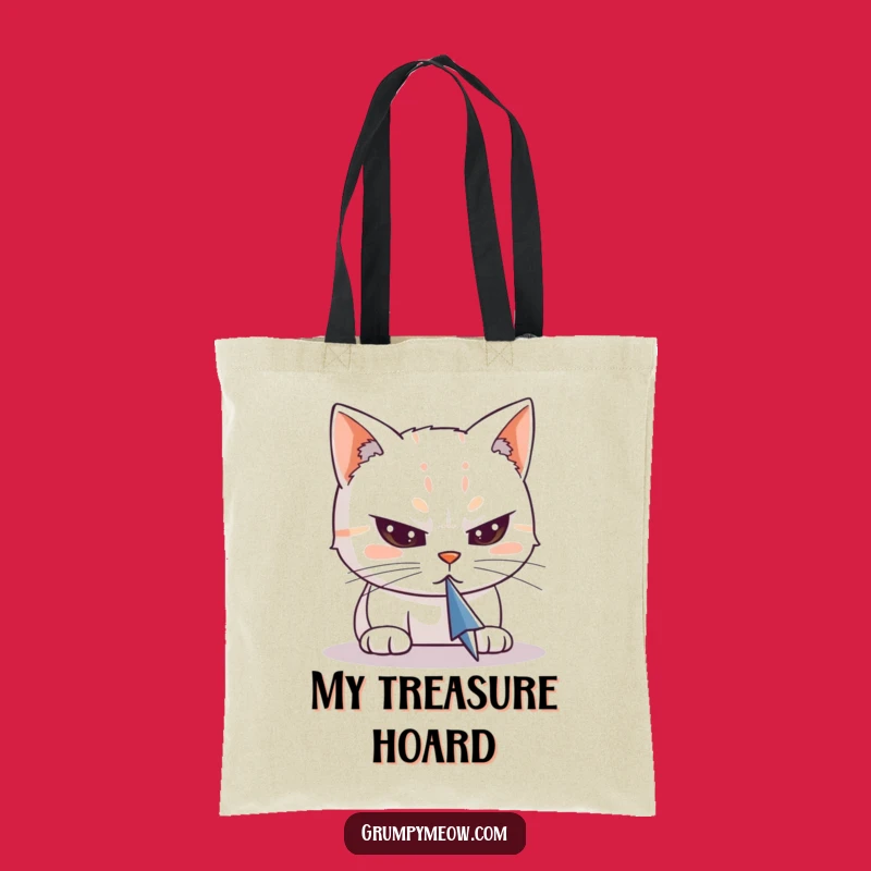 Funny Cat Cursor Tote Bag - Carry Your Tech and Humor in Style