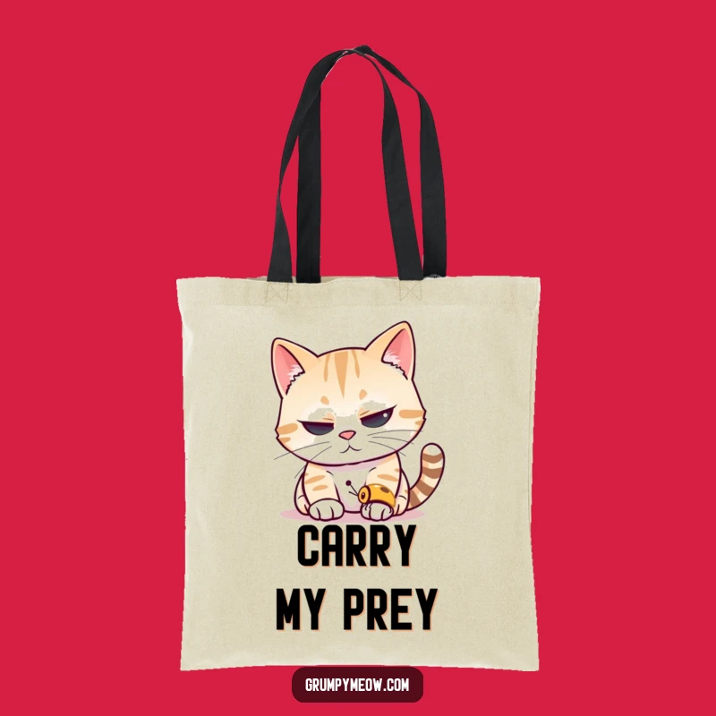 Funny Cat Insect Tote Bag: Stylish, Hilarious Gift for Cat Lovers, Carrying Your Prey