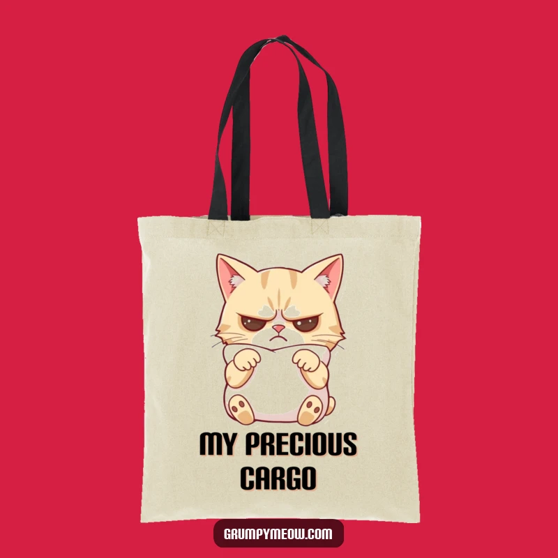Funny Grumpy Cat Pillow Comfort Tote Bag - Carry Your Comfort in Style