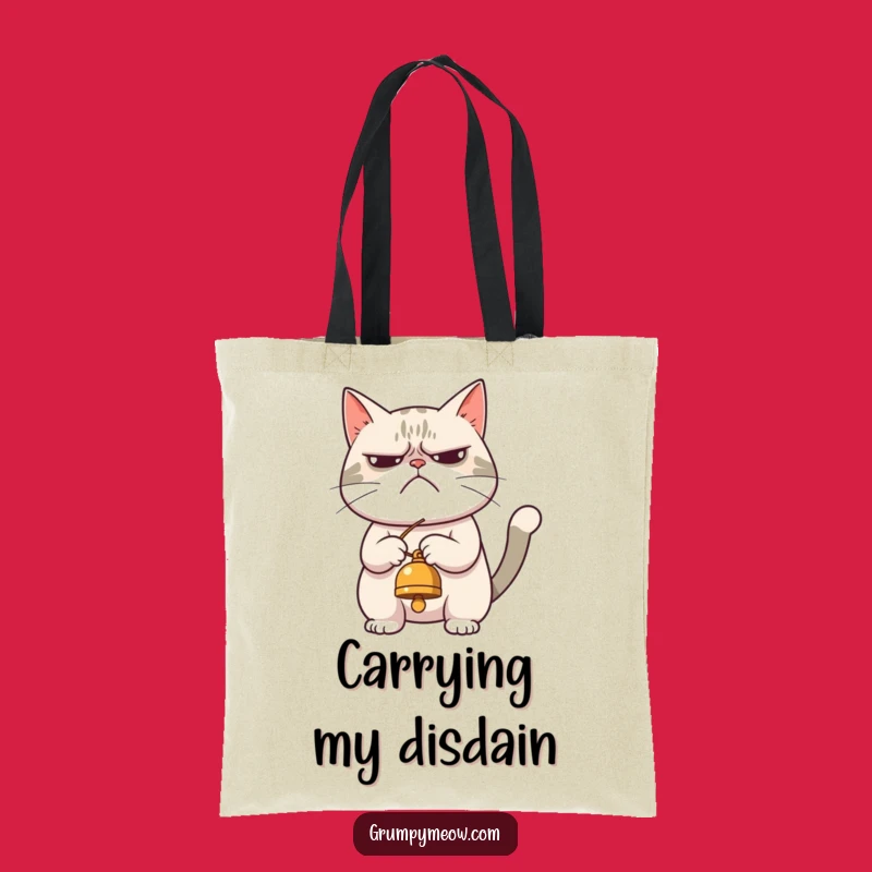 Grumpy Cat Bell Play Tote Bag: Carry Your Reluctant Fun, Great Gift